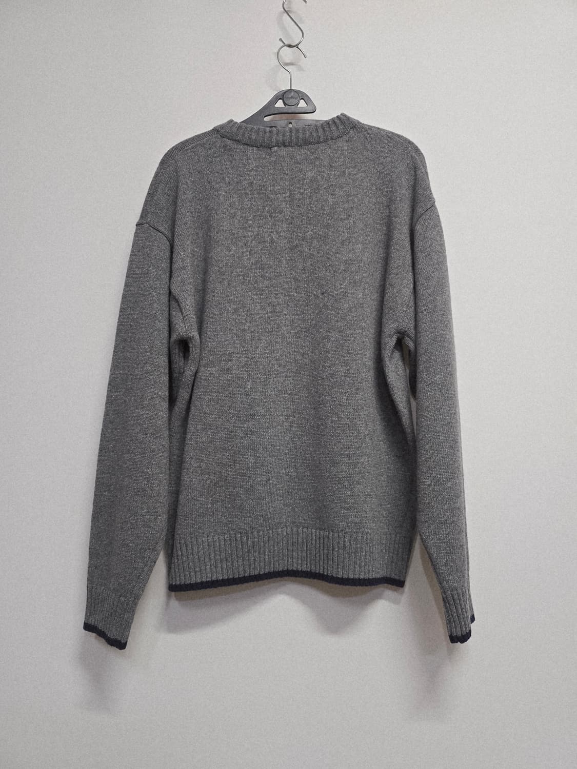 커버낫 레터링 니트 스웨터 그레이 상품이미지5