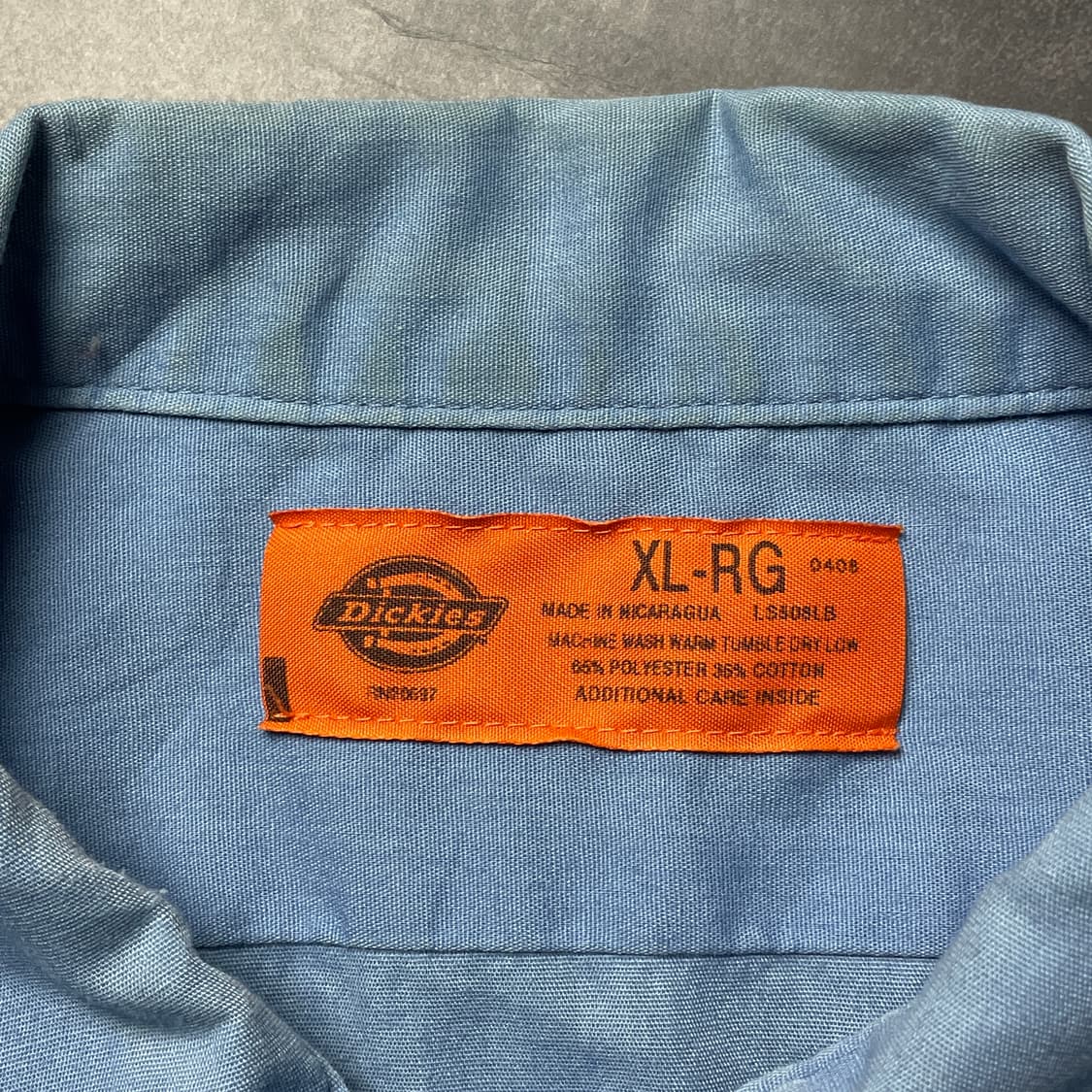 DICKIES 디키즈 빈티지 라이트블루 반팔 워크 셔츠 A00957 상품이미지9