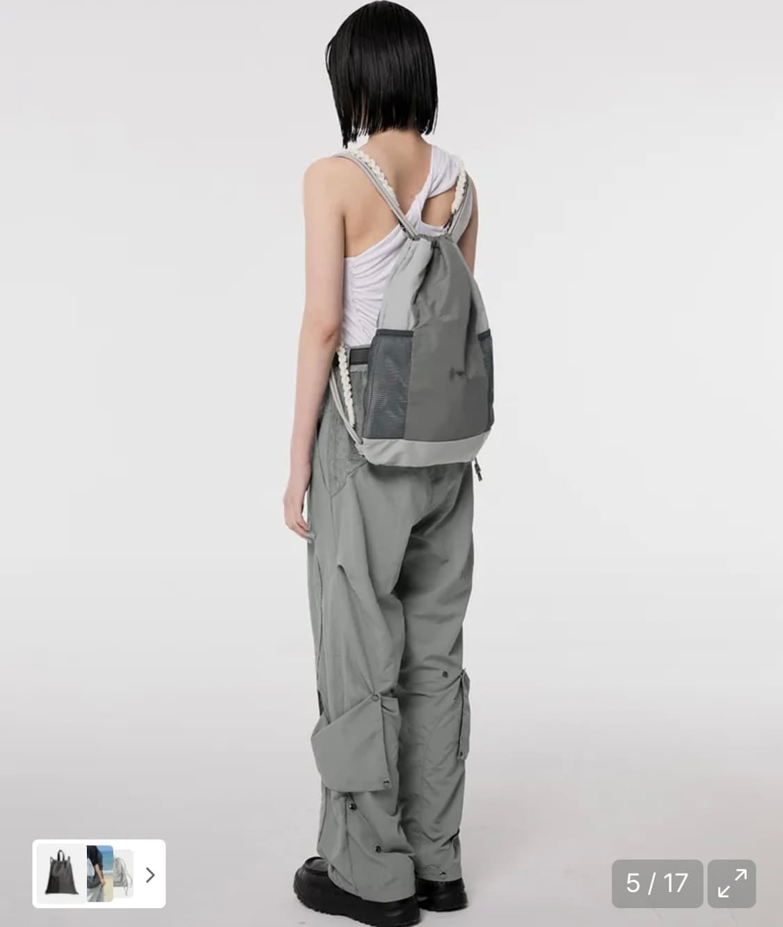 Flareup GYM SACK Gray 가방 팔아요! (새제품) 상품이미지10