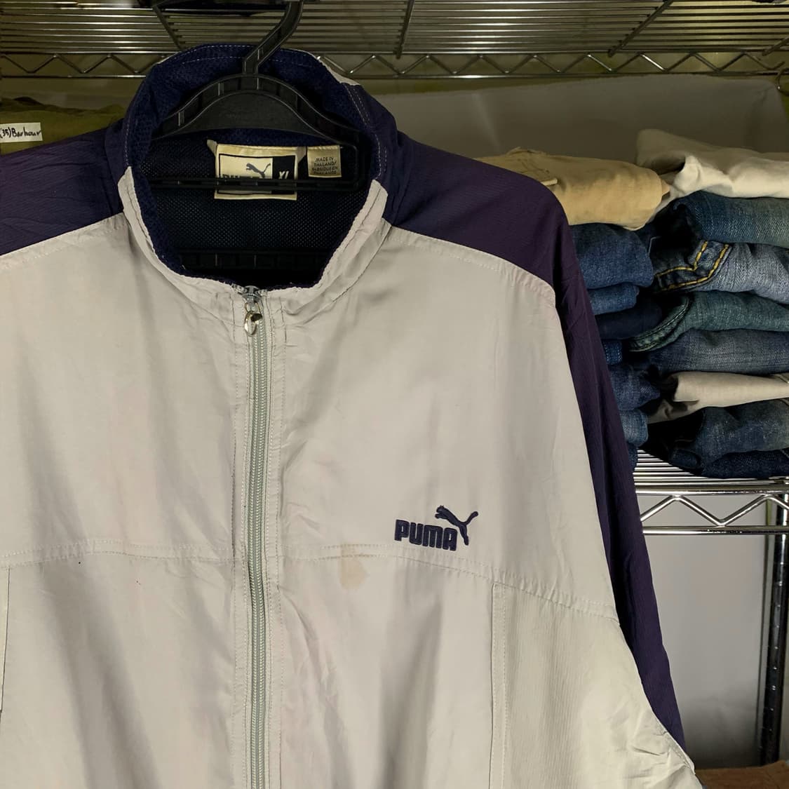 [XL] 90's 푸마 올드스쿨 바람막이 상품이미지1