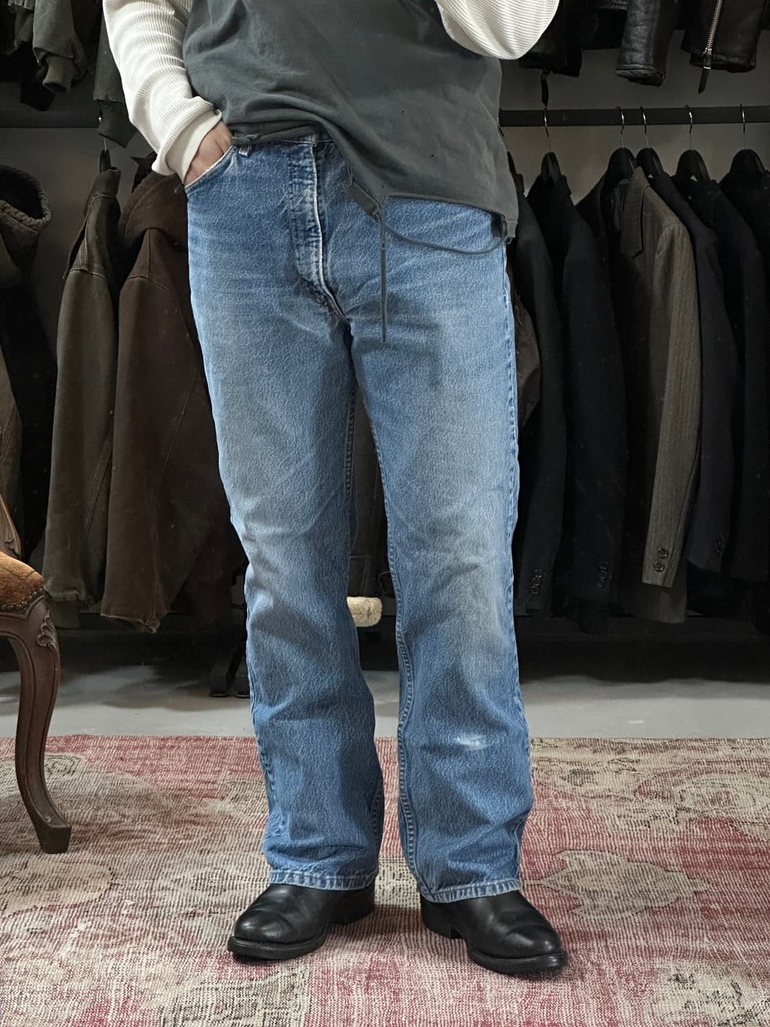 90's USA Made 리바이스 517 부츠컷 플레어진 상품이미지3