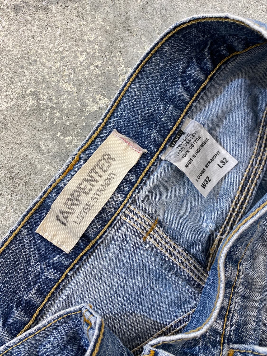 [33] 00s Levi's 리바이스 루즈핏 카펜터 와이드 데님팬츠 상품이미지9