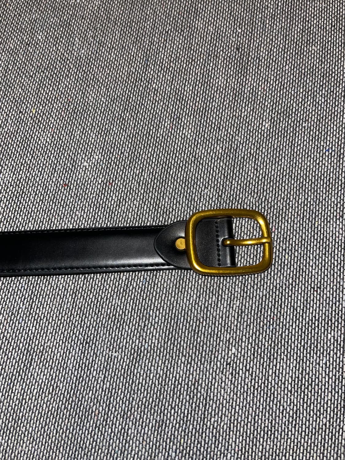 소가죽 브라스 버클 데일리 벨트 (블랙/브라운) 상품이미지10