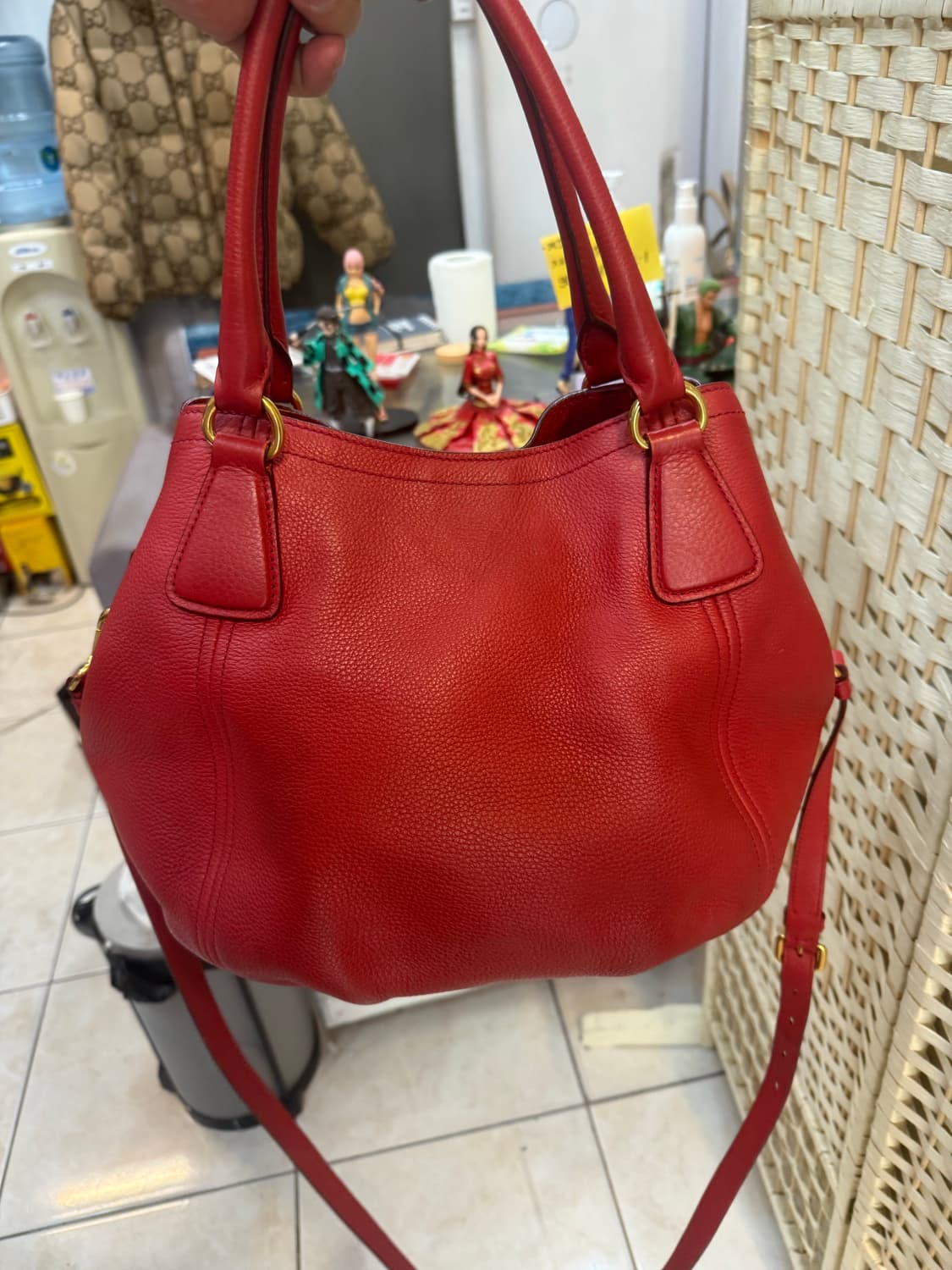 정품 프라다 비텔로 다이노 레더 2way백 팝니다 상품이미지4