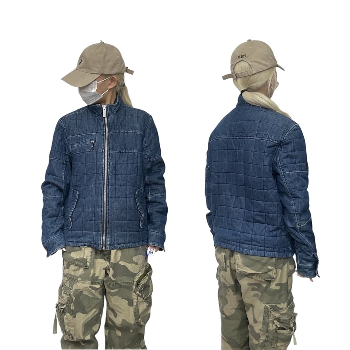 캘빈 클라인 ck 아카이브 데님 블록 블루종 점퍼 자켓 M 상품이미지1