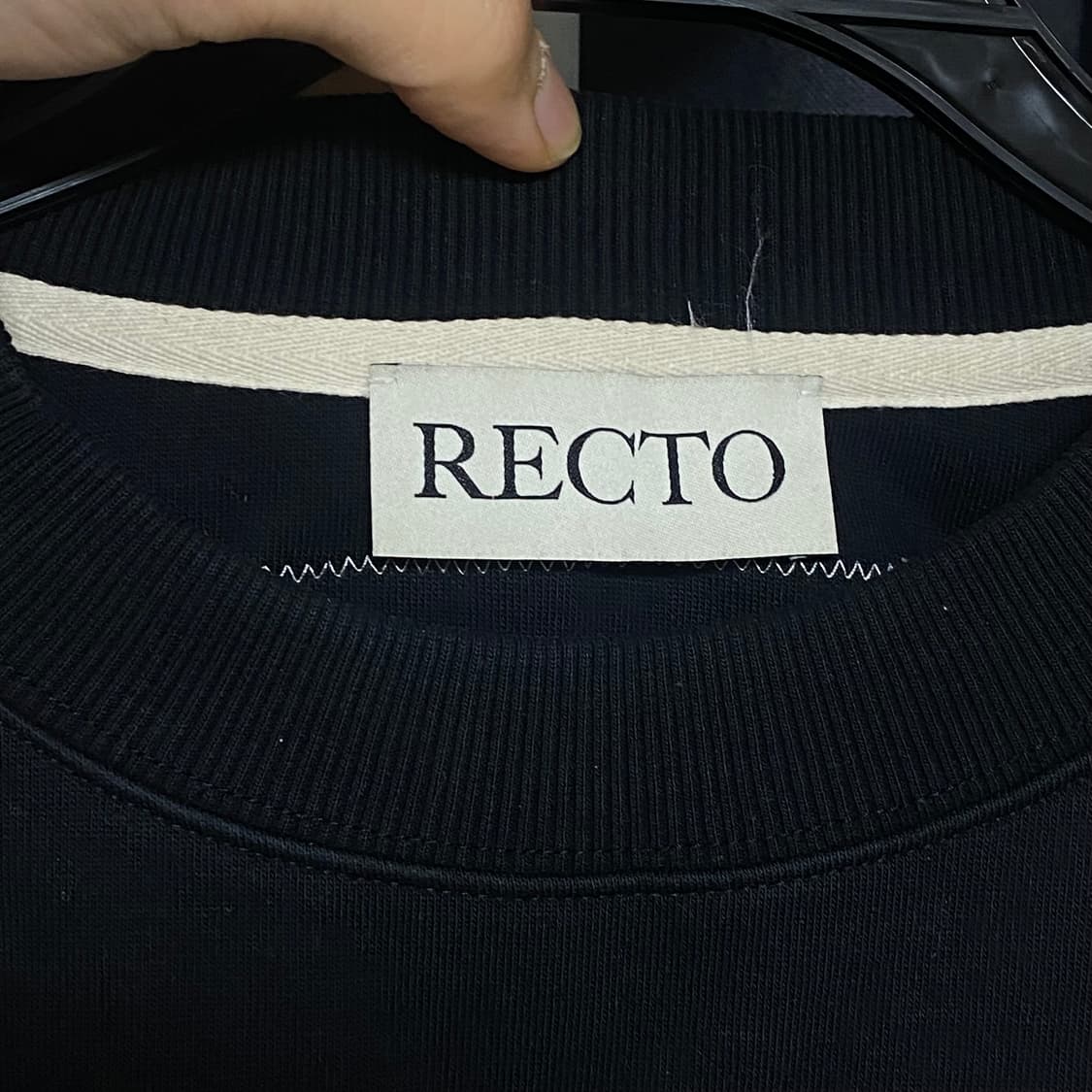 렉토 로고패치 맨투맨 M 상품이미지2