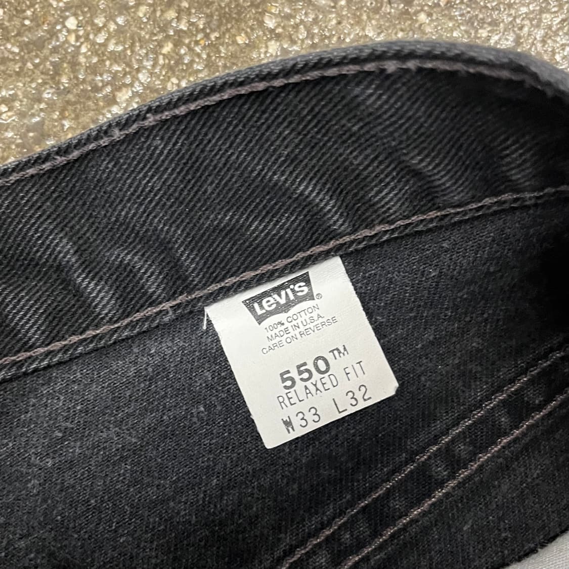 90s USA Levis550 블랙진 (31“) 상품이미지5