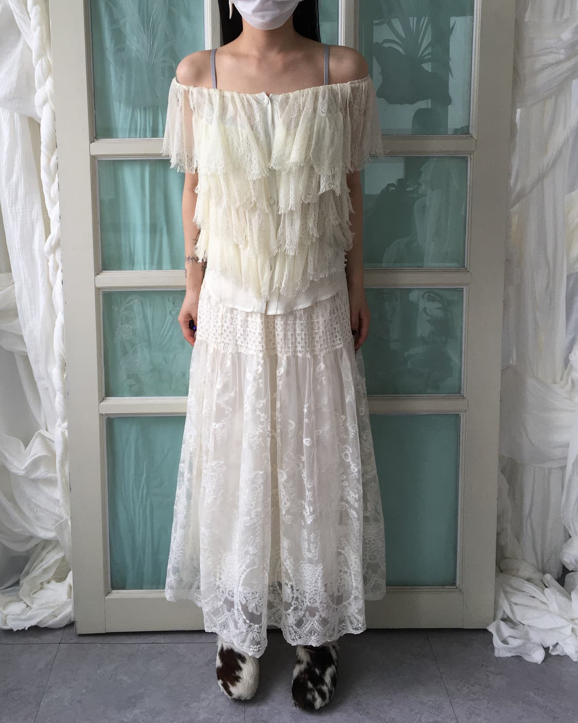Lace layer top 상품이미지5