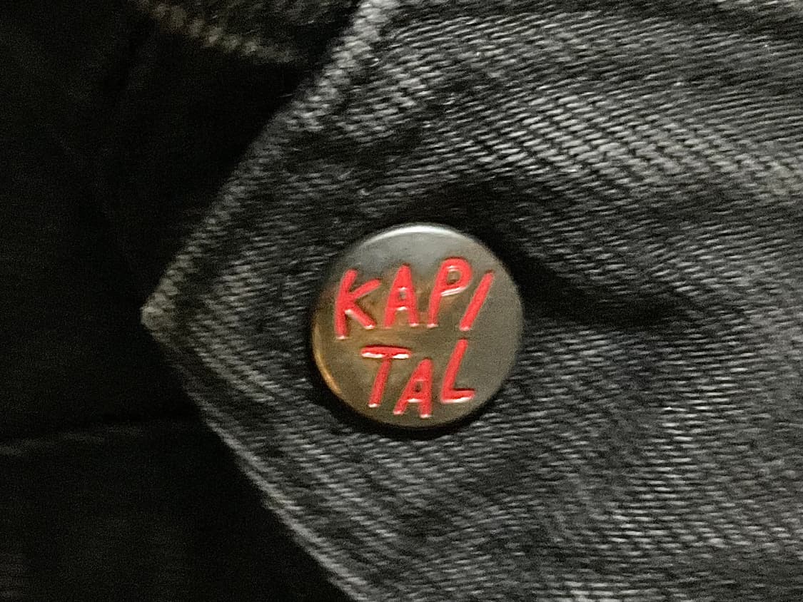 캐피탈 14온즈 데님 본 라이닝 리버시블 워크 자켓 블랙 상품이미지3