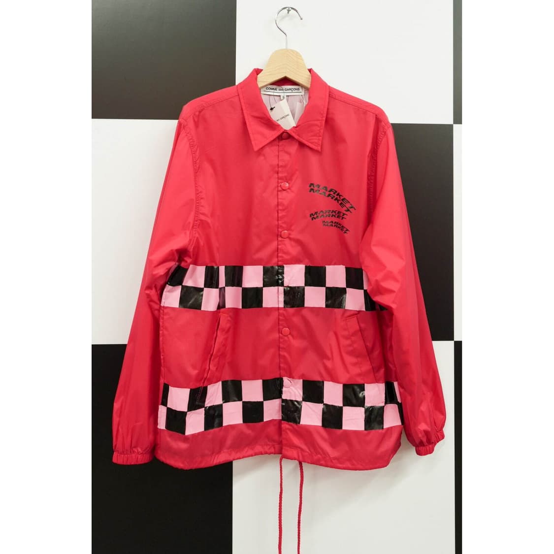 꼼데가르송 블랙앤핑크팝업 한정 코치자켓 상품이미지1