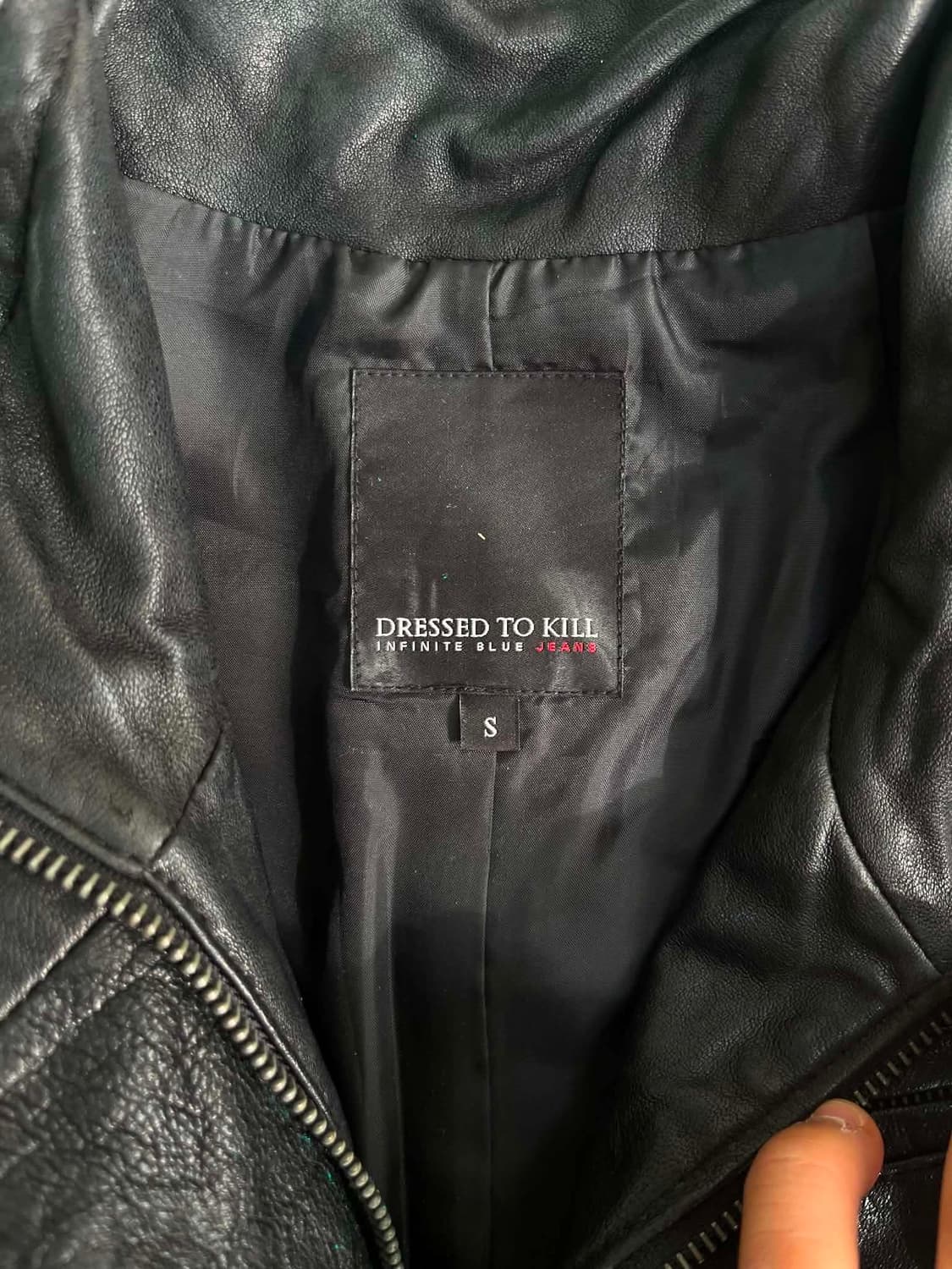 [S]Dressed To Kill 하이넥 멀티 포켓 양가죽 자켓 Vint 상품이미지5