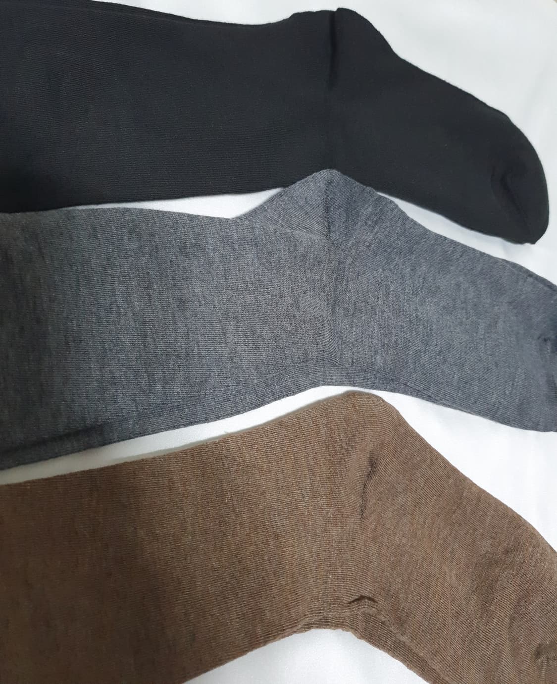3컬레 가격~ 그레이 블랙 브라운 오버롱니삭스 오버니삭스 긴양말 무릎양말 상품이미지8