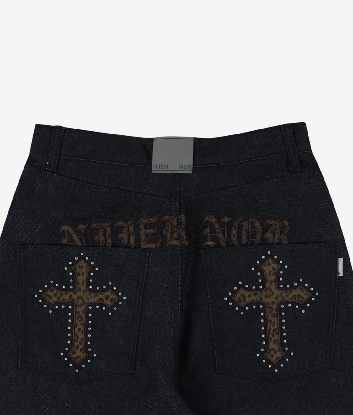 니어노어 BACK-CROSS WIDE DENIM PANTS_INDIGO 상품이미지2