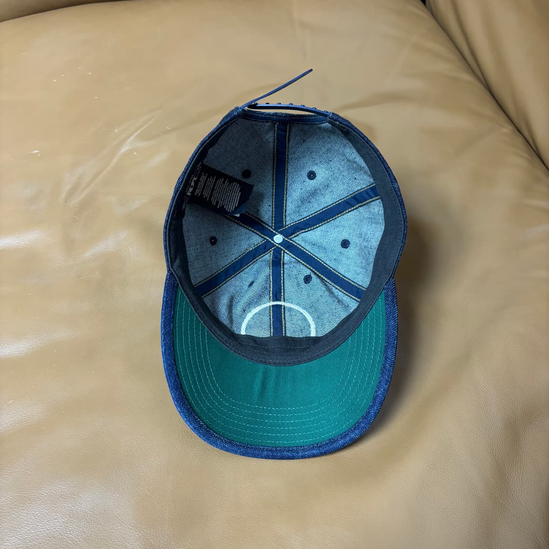 RRL 더블알엘 랄프로렌 폴로 윙로고 6패널 볼캡 모자 워시드 데님 상품이미지6