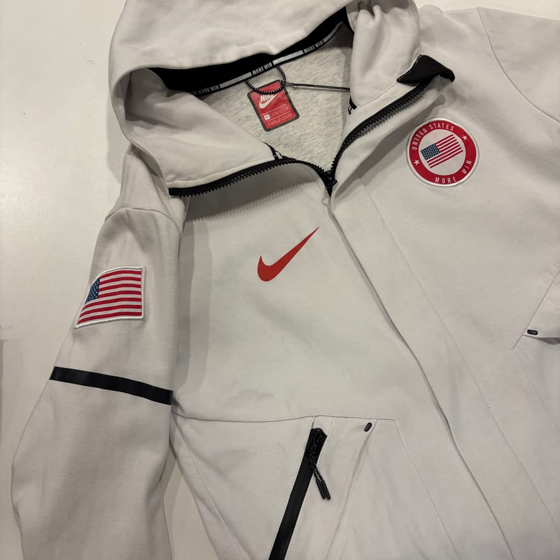 [M] 나이키 USA 미국 국가대표 후드집업  화이트 D721 상품이미지3
