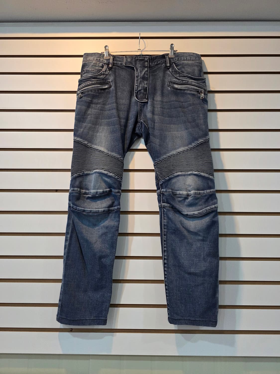 BALMAIN 발망 바이커진 슬림핏 청바지 상품이미지1