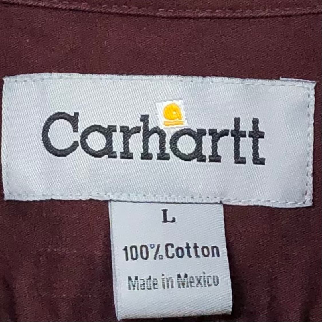 105 칼하트 버건디 워크 셔츠 상품이미지3