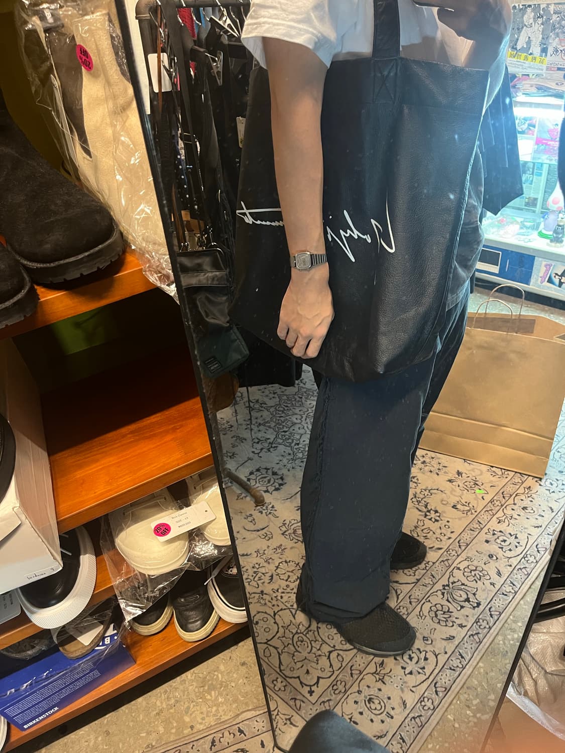 요지야마모토 레더 토트백 상품이미지6