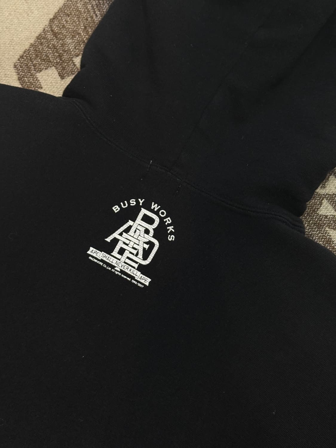 베이프 후드티 블랙 M 상품이미지10