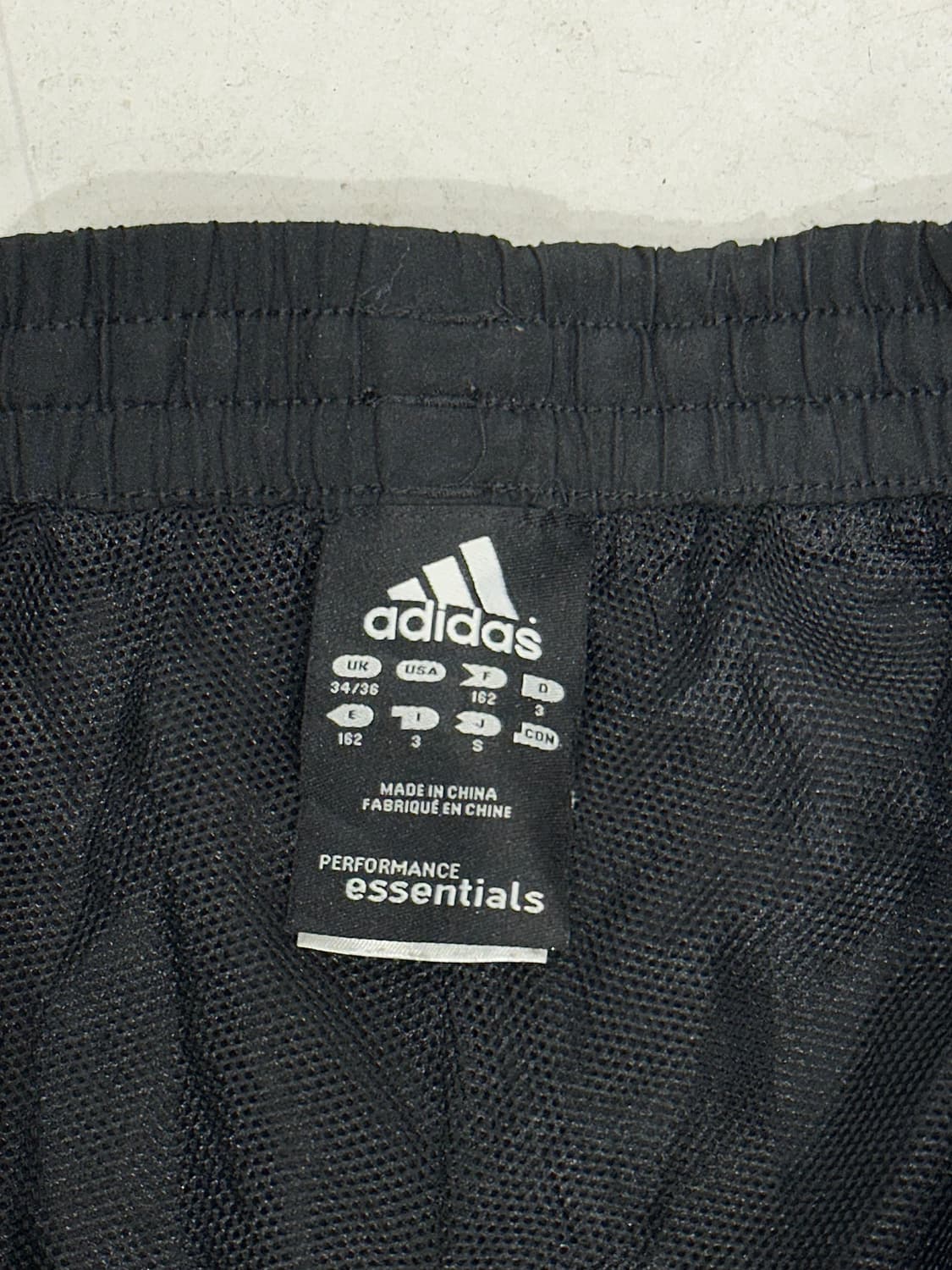 아디다스 블랙 화이트 삼선 스몰 로고 와이드 트랙 팬츠 추리닝 바지 S  상품이미지7