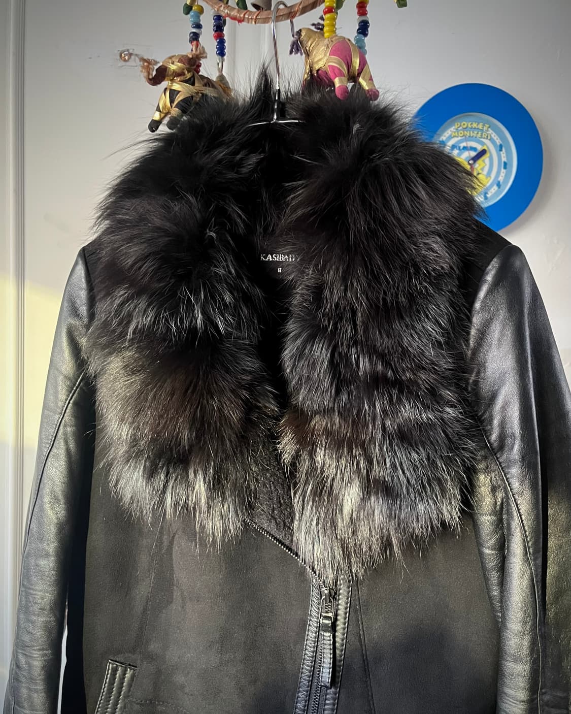 90-00s KASIBADY Real Fox & Lamb Black JK 상품이미지5