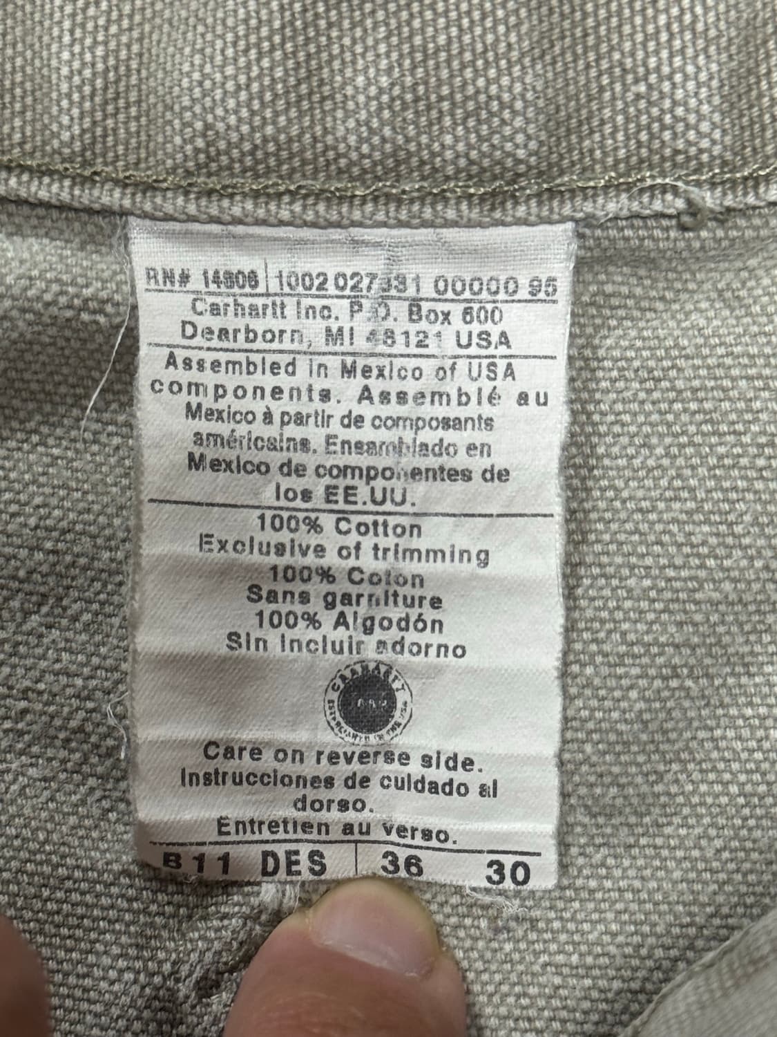 00s carhartt work pants 상품이미지5