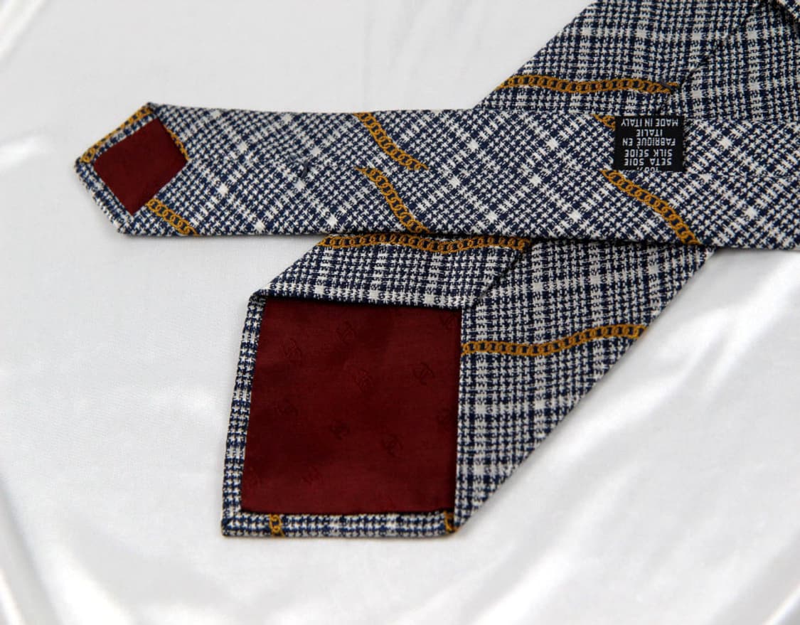 샤넬 9.2cm A+등급 샤넬 자수 체인 남자 명품 넥타이 상품이미지4