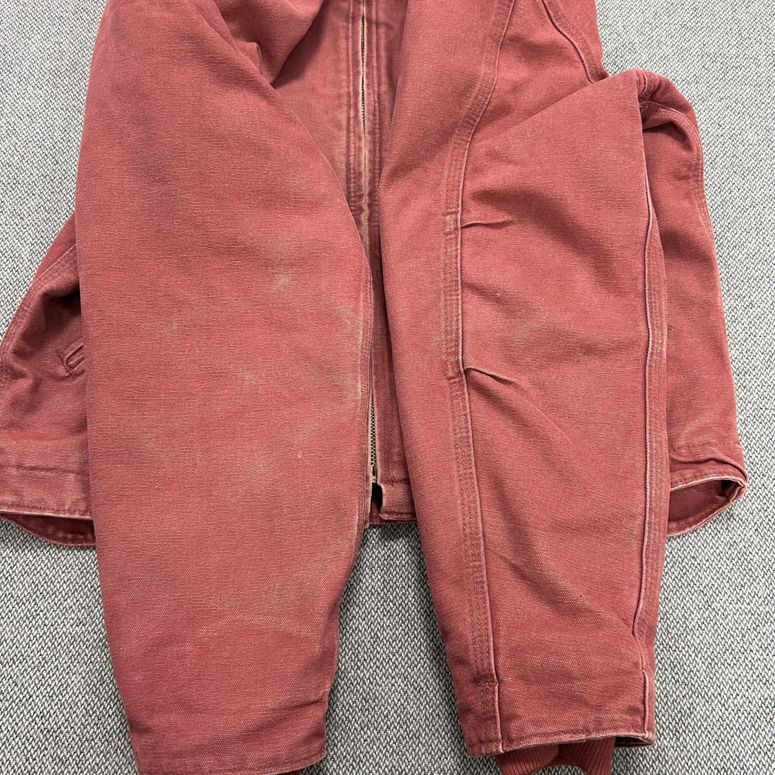 칼하트 우먼스 J141 살몬 핑크 후드 워크자켓(S) 상품이미지3