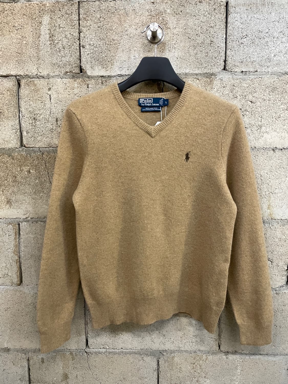 폴로 랄프로렌 카멜 램스울 니트 상품이미지1