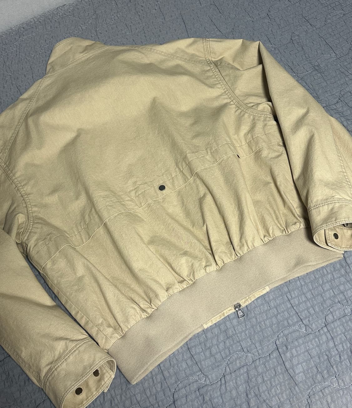 인사일런스 헤링턴 자켓 베이지 해링턴 블루종 상품이미지4