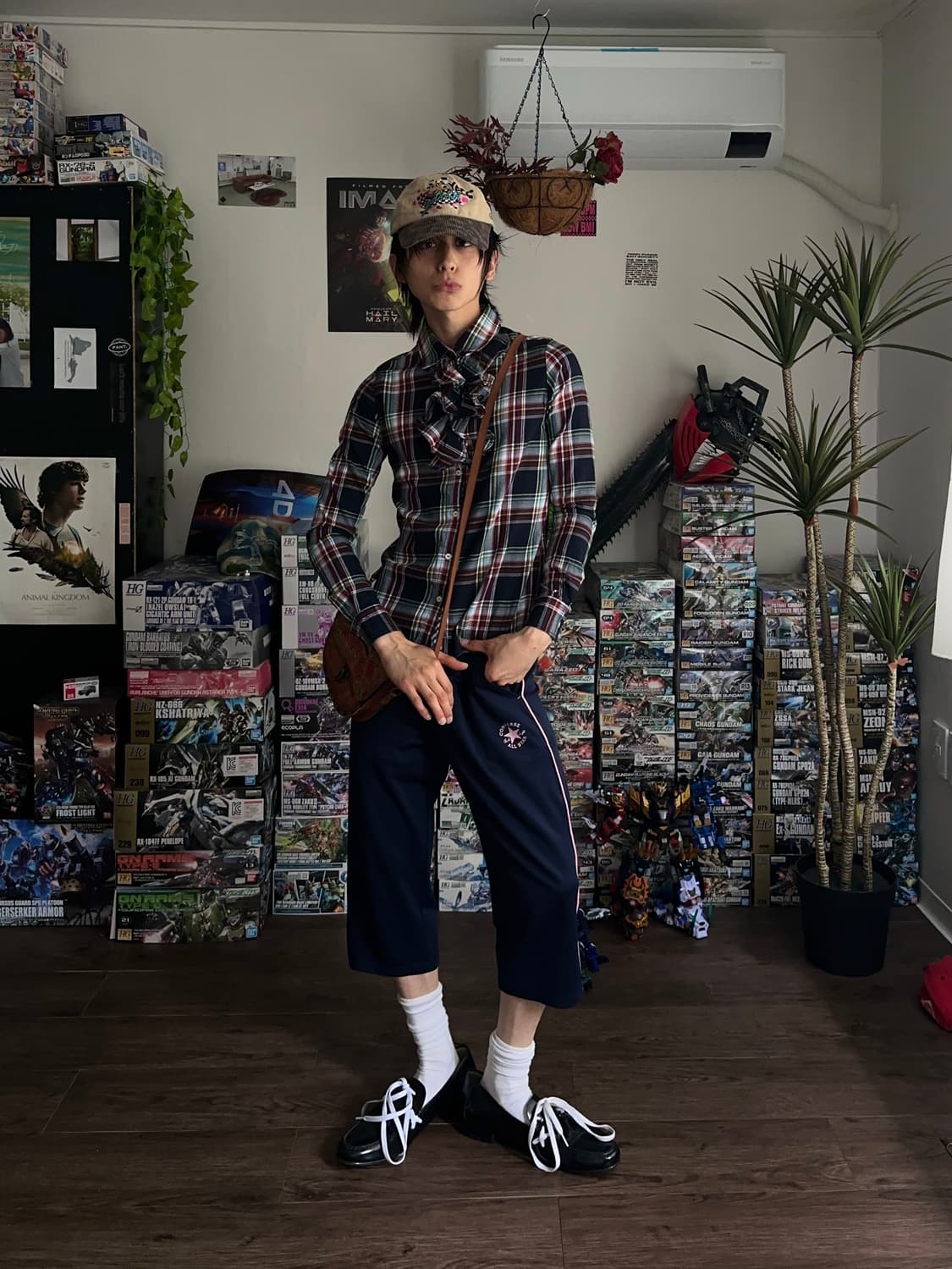 Tommy Hilfiger 리본 타이 체크 셔츠 상품이미지3