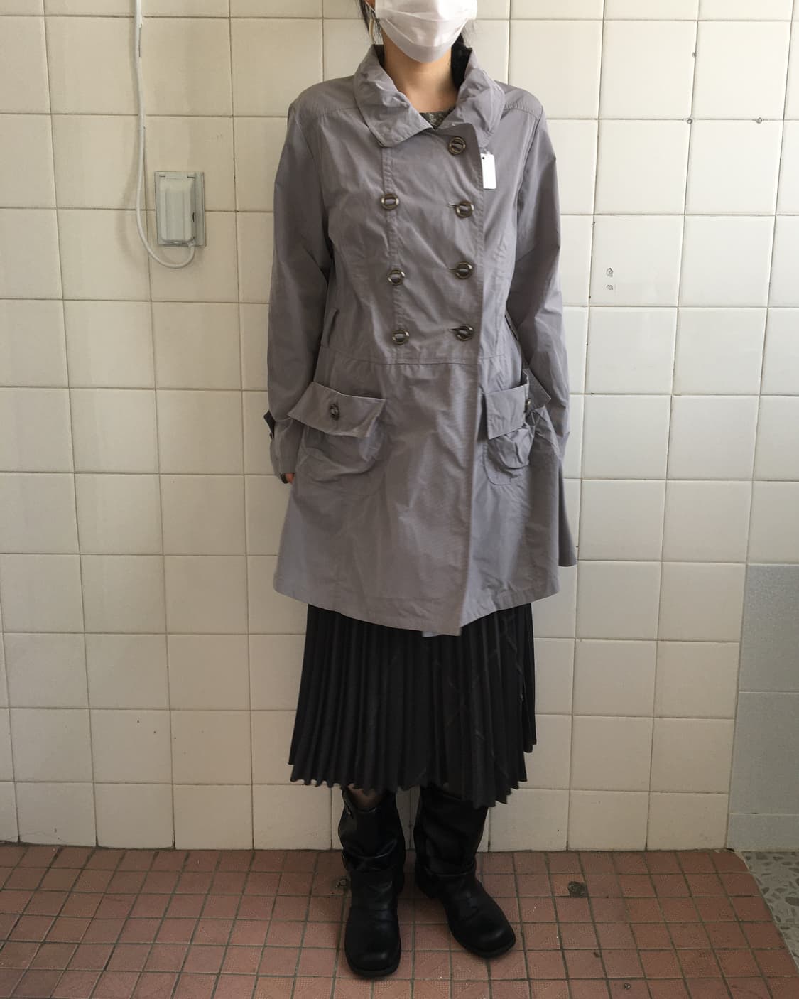 Double button trench coat 상품이미지1