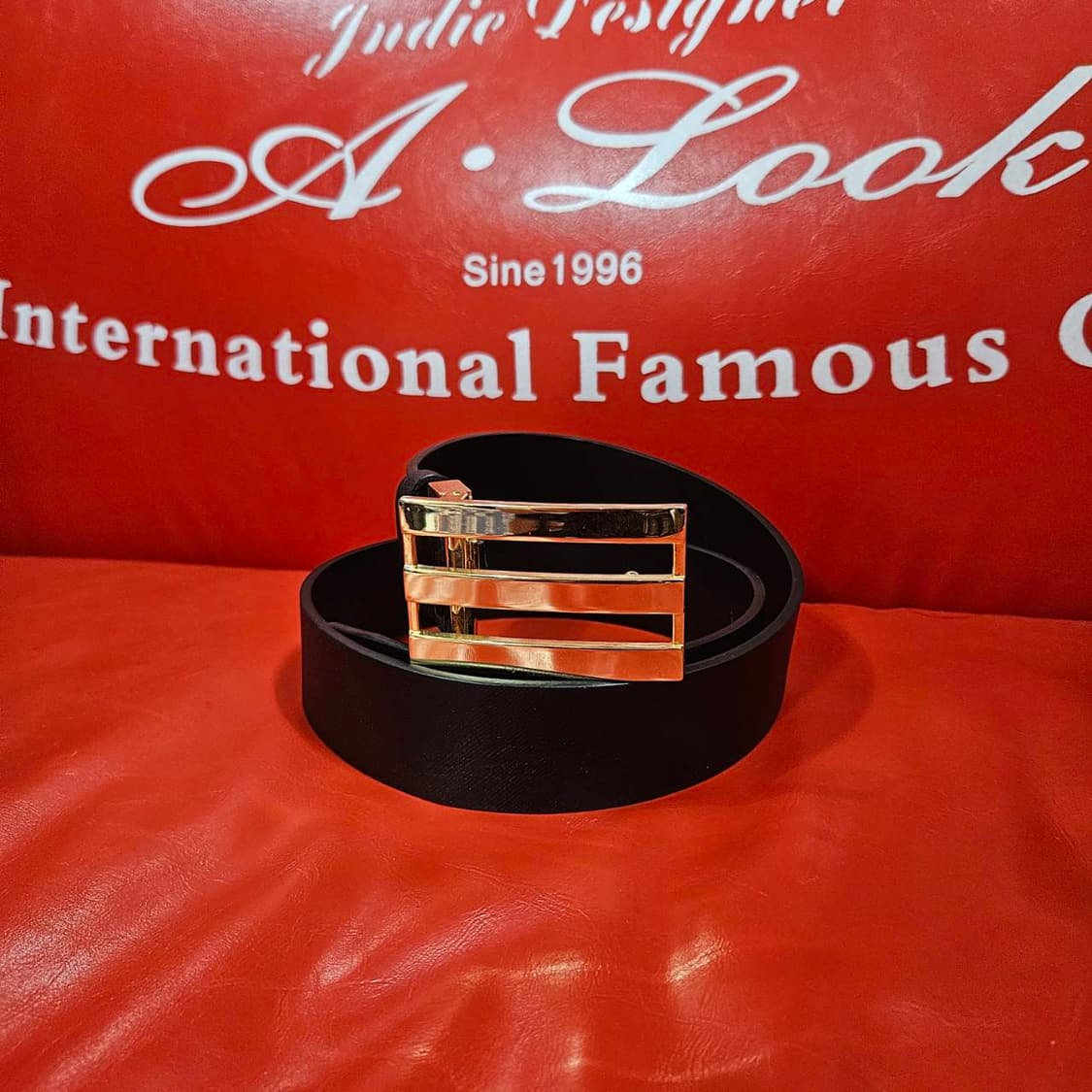 아디다스(Adidas) 골드 3선 가죽벨트 Free 상품이미지1