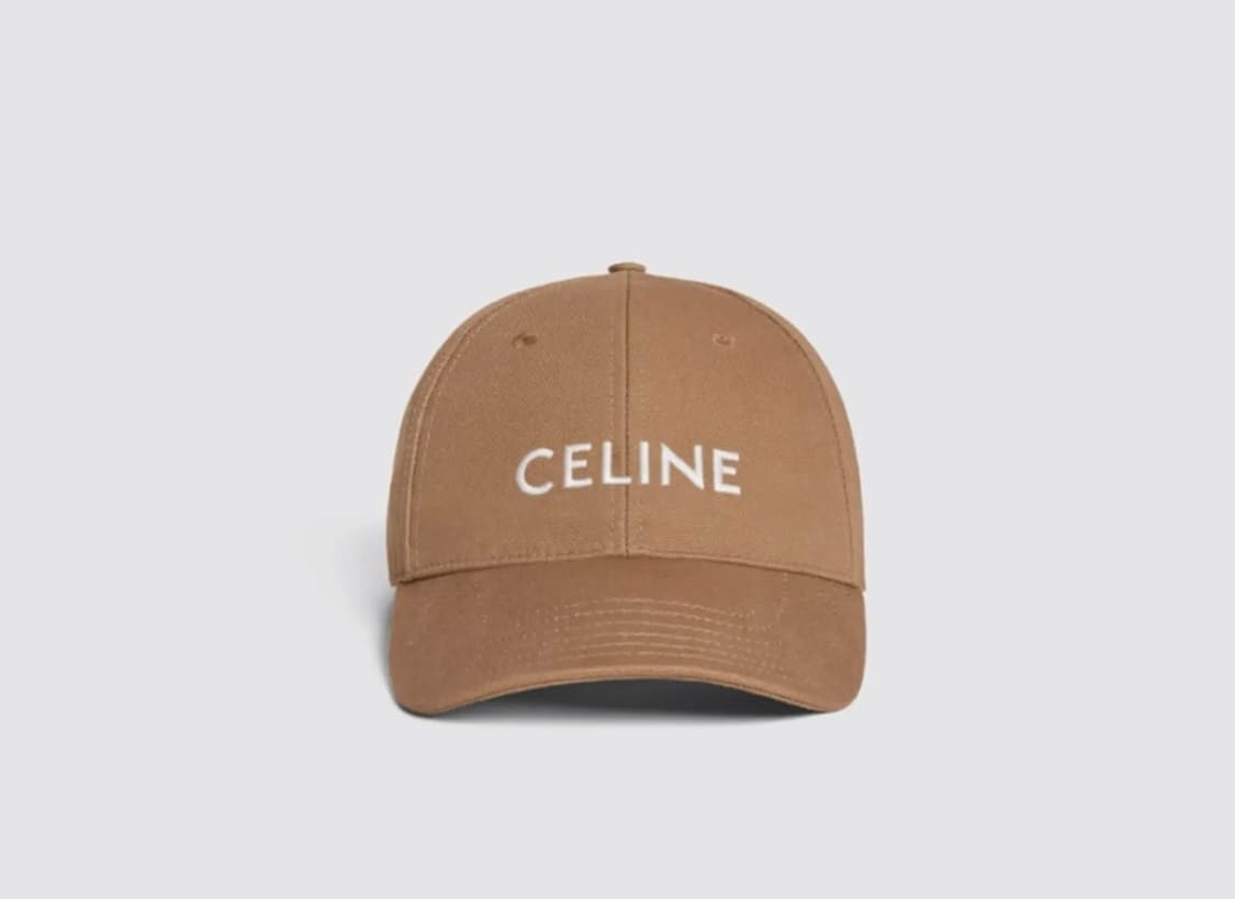 [새상품] CELINE 셀린느 코튼 베이스 볼 캡 라이트 브라운 상품이미지1