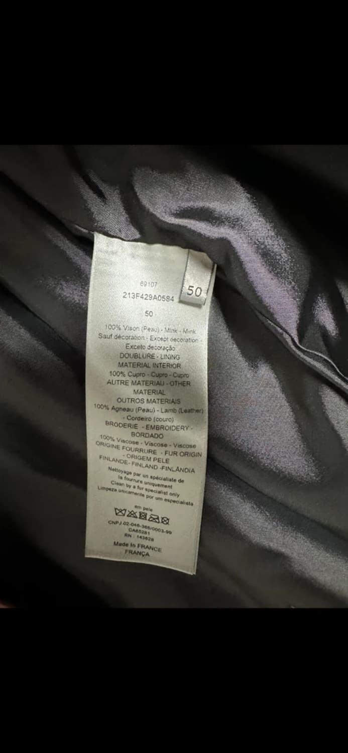 디올 남성 밍크 퍼 자켓 상품이미지3