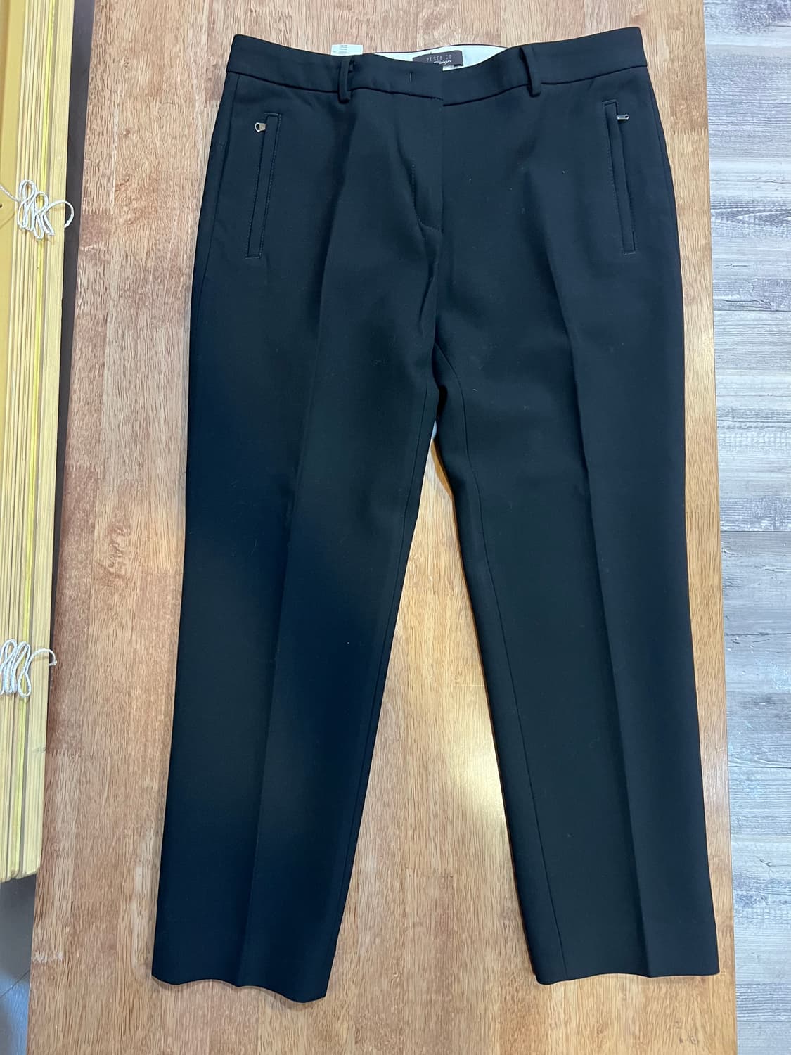 페세리코 여자 블랙 간절기팬츠 9부슬렉스 상품이미지2