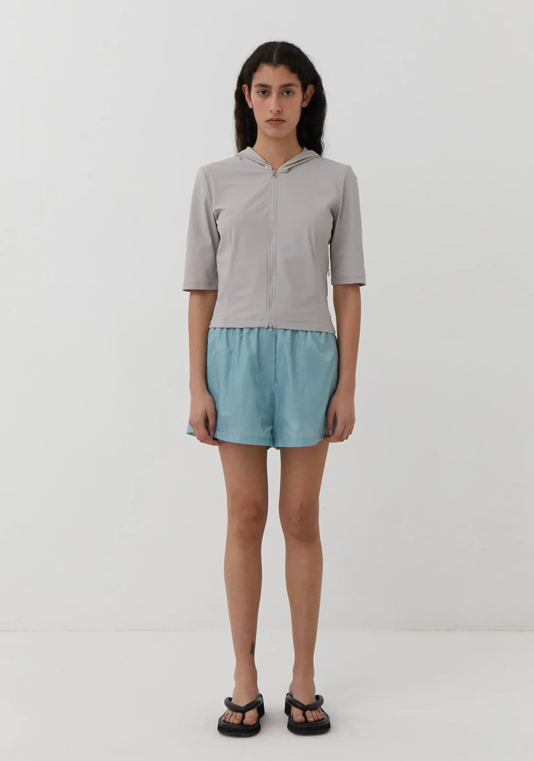 아모멘토 glossy banding shorts (dark blue) 상품이미지2