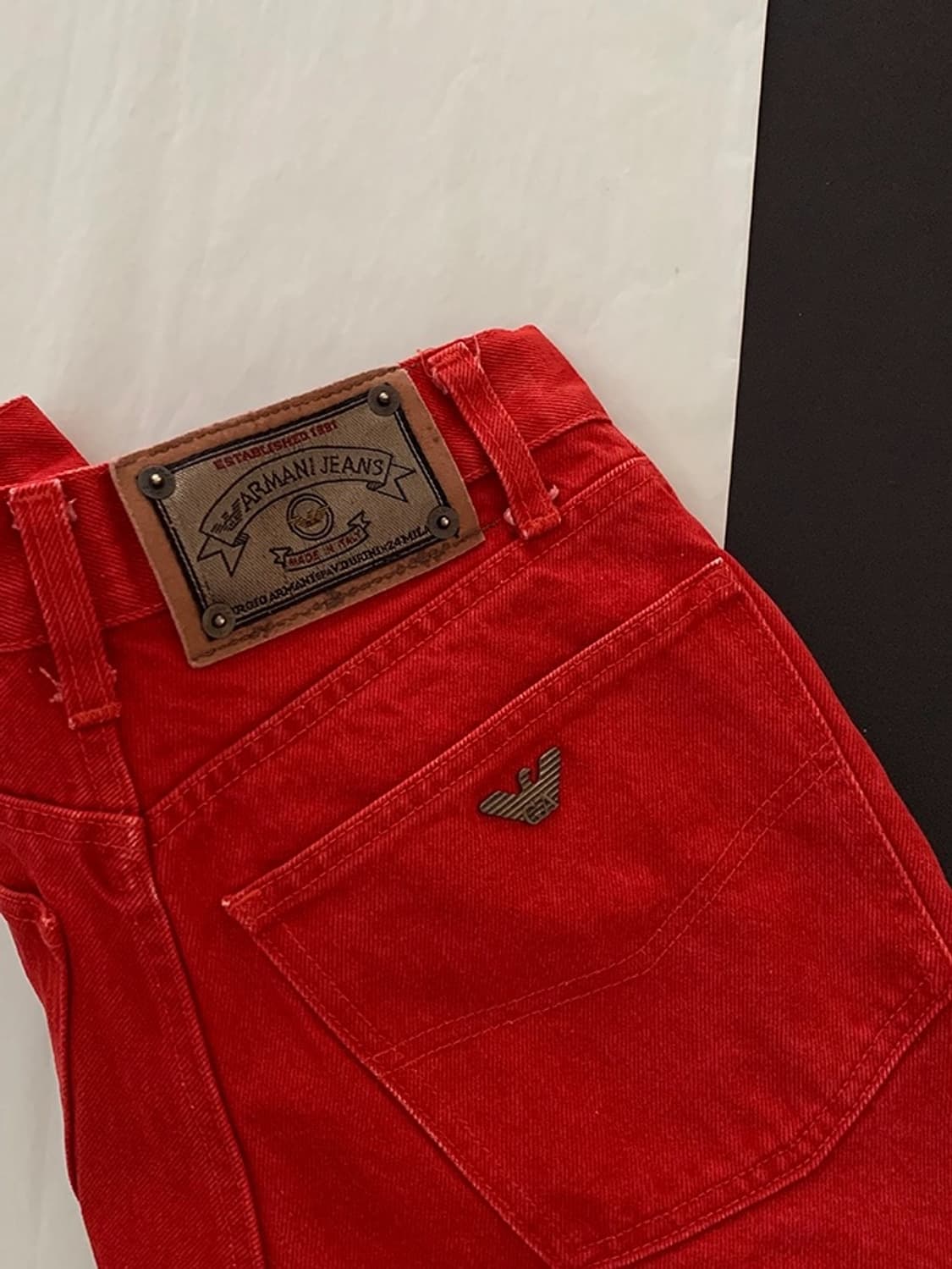 80-90's "ARMANI JEANS" - size 25-26 상품이미지6