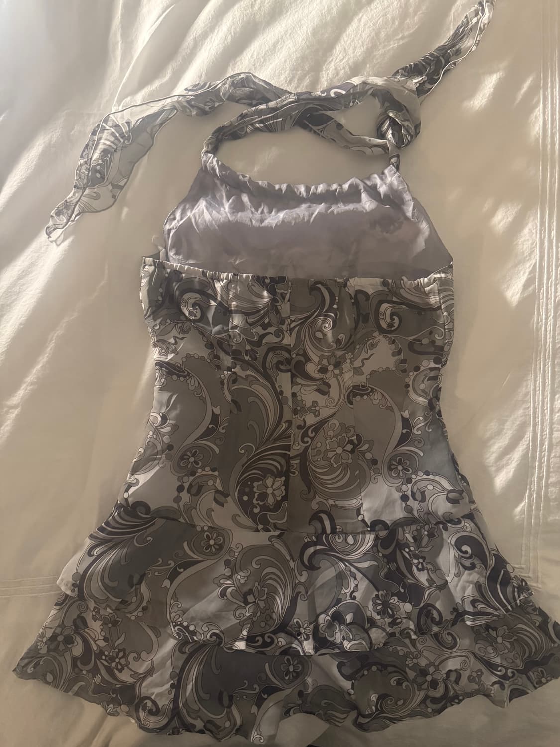 Y2K 그래픽 홀터넥 원피스 상품이미지3