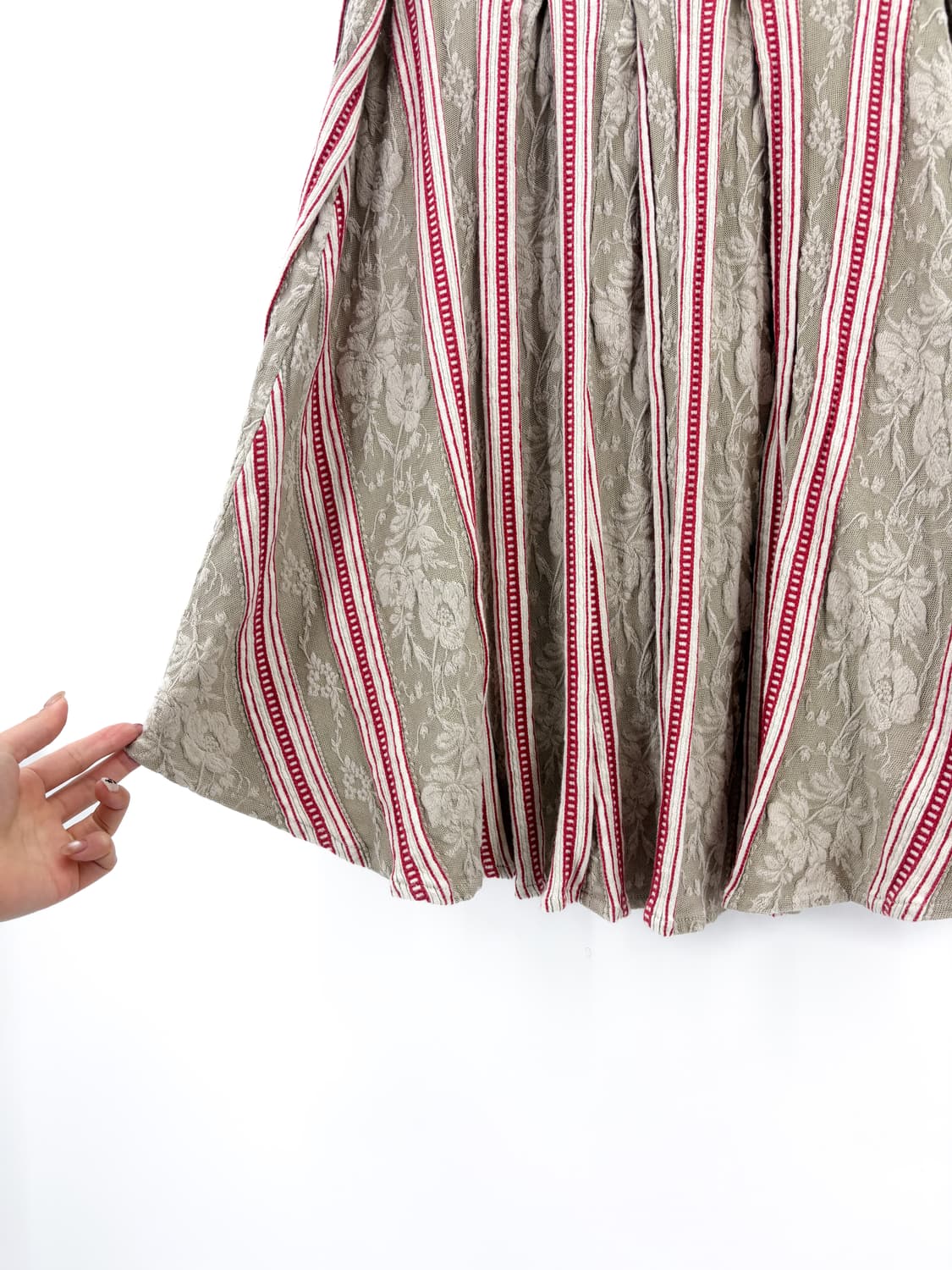 츠모리치사토 로맨틱 플라워 니트 스커트 상품이미지6