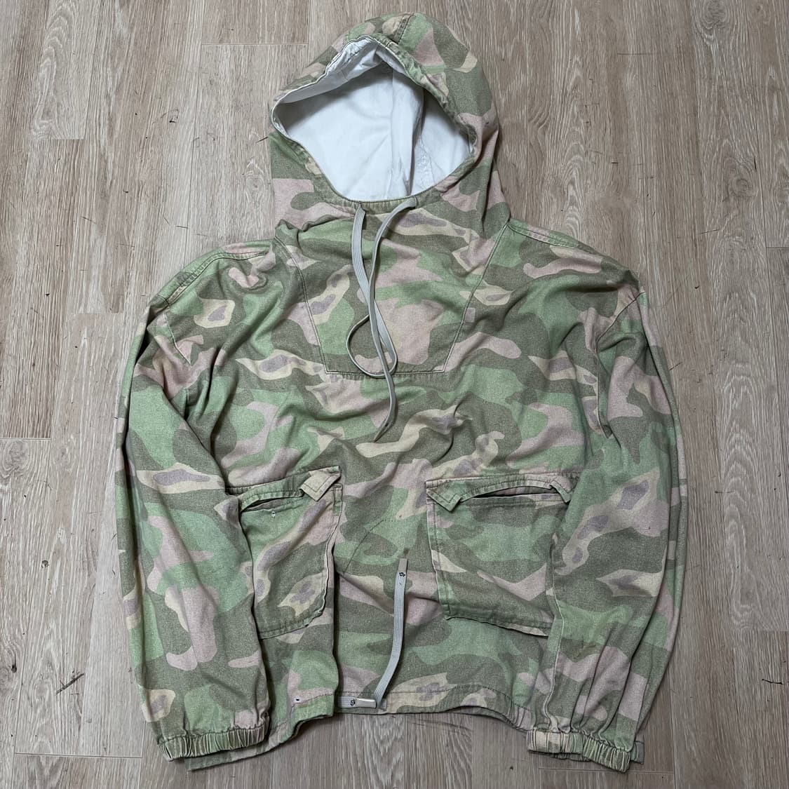 자라 밀리터리 카모플라쥬 코튼 풀오버 후드 XL/105 상품이미지1