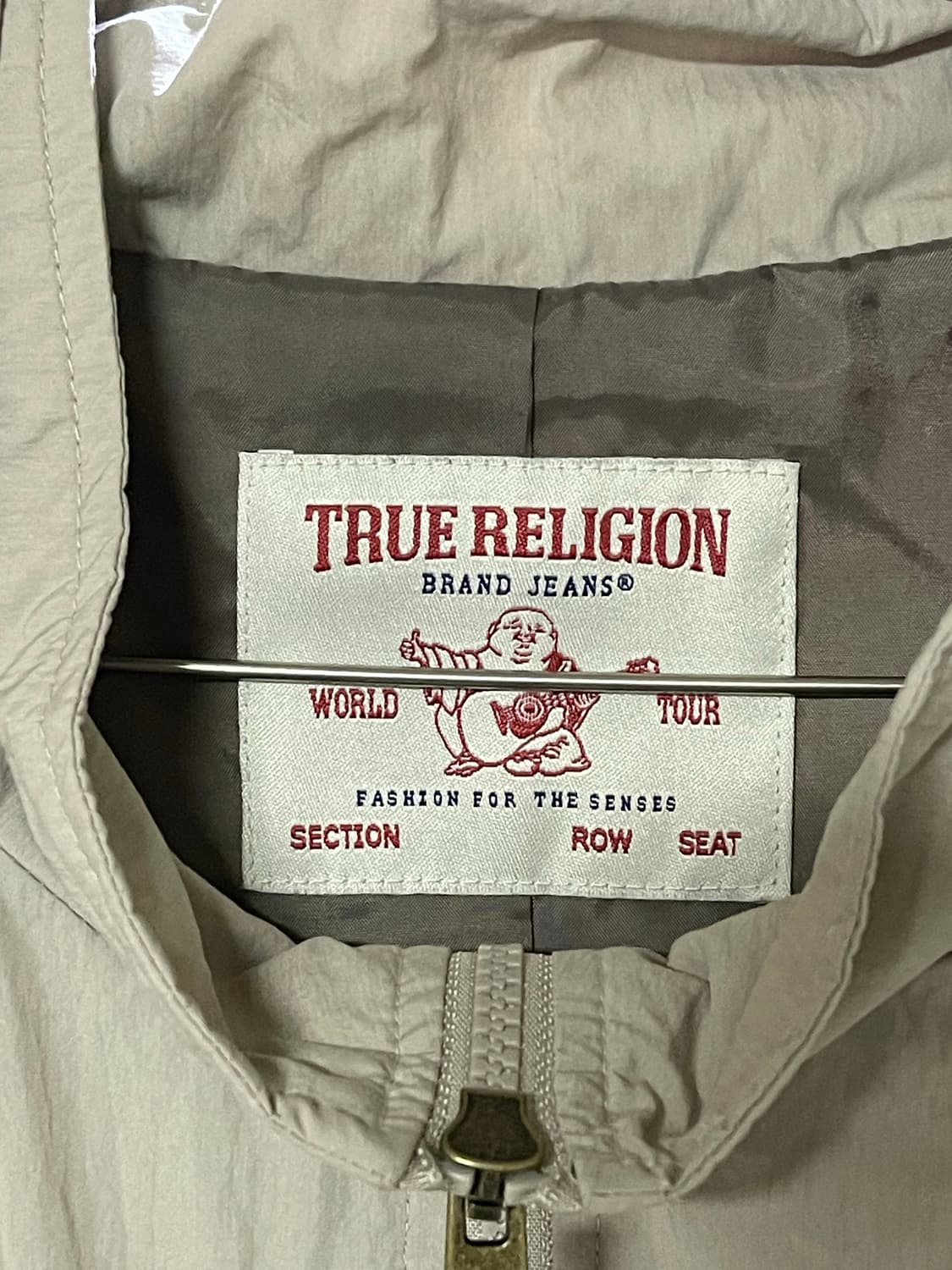 트루릴리젼 후드 바람막이 자켓 베이지 상품이미지2