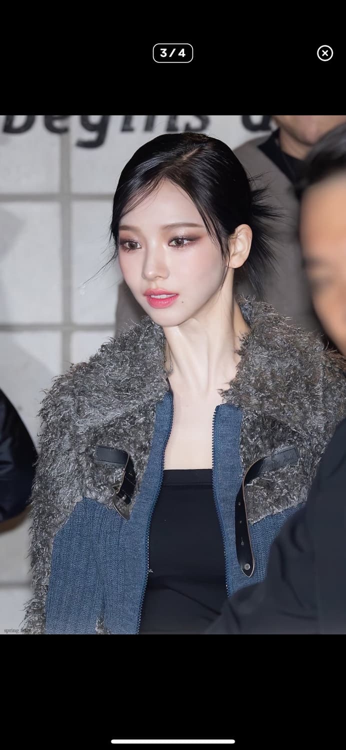 앤더슨벨 올가 헤어리 니트 집업 XS 상품이미지4