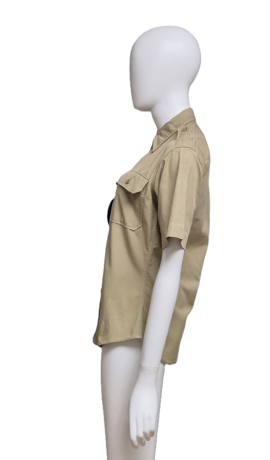 육군 구형 대통령 경호실 정복 전투복 상의 카키 반팔 셔츠 (XS) 상품이미지2