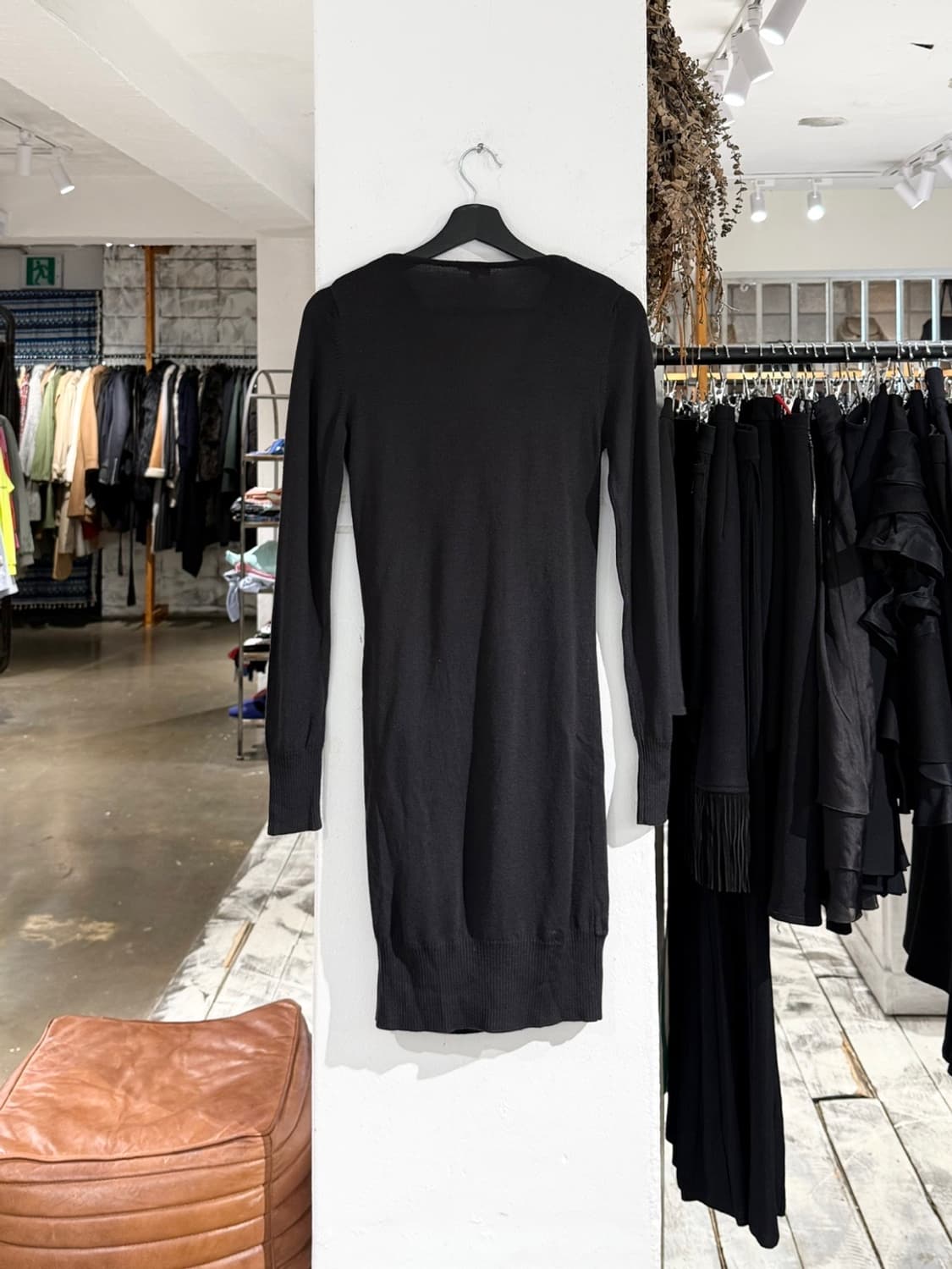 비비안웨스트우드 레드라벨 블랙 드레이프 울 드레스 상품이미지6