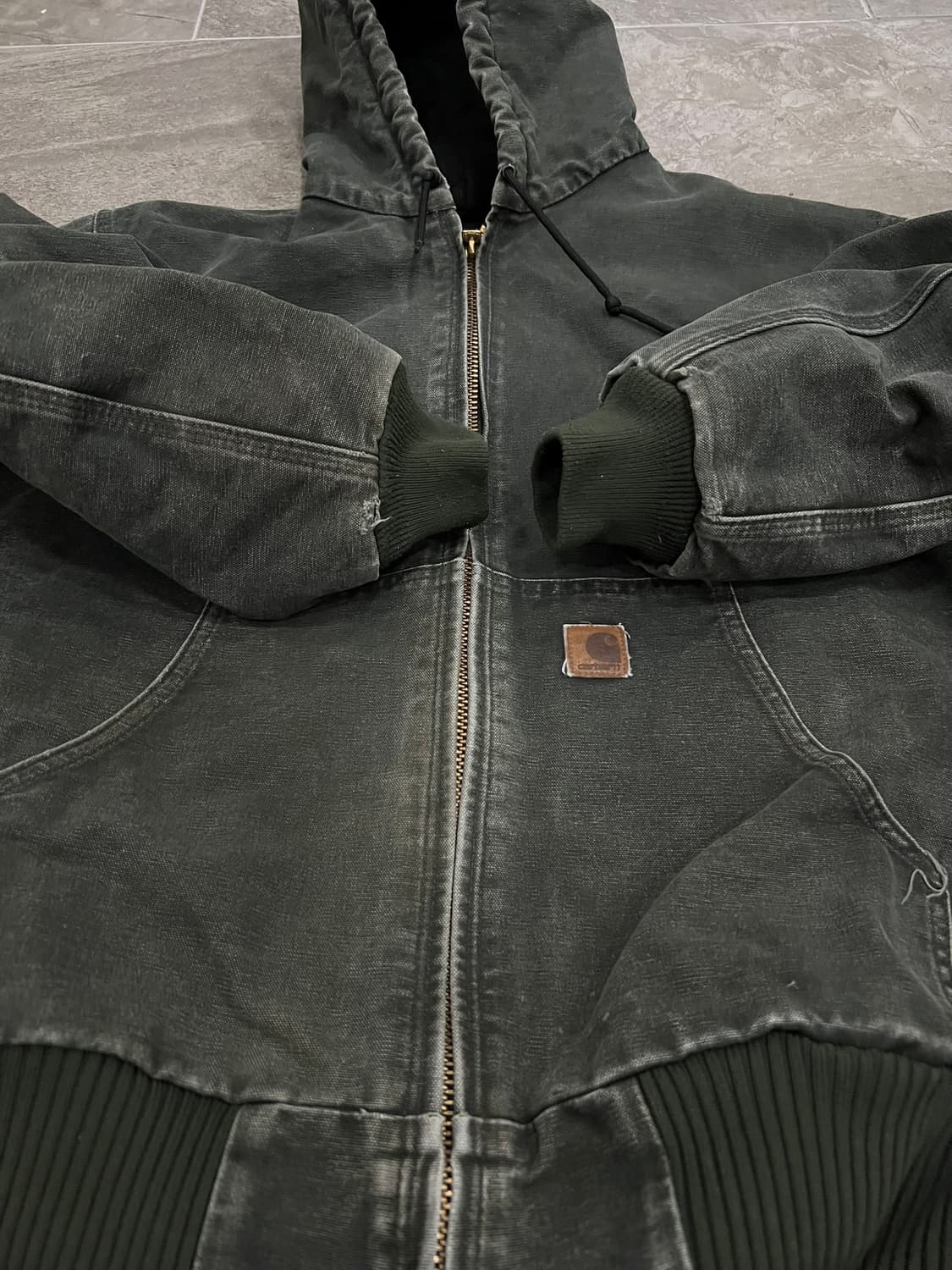 (L) 칼하트 덕 액티브 후드자켓 J130 MOS 모스그린 상품이미지6