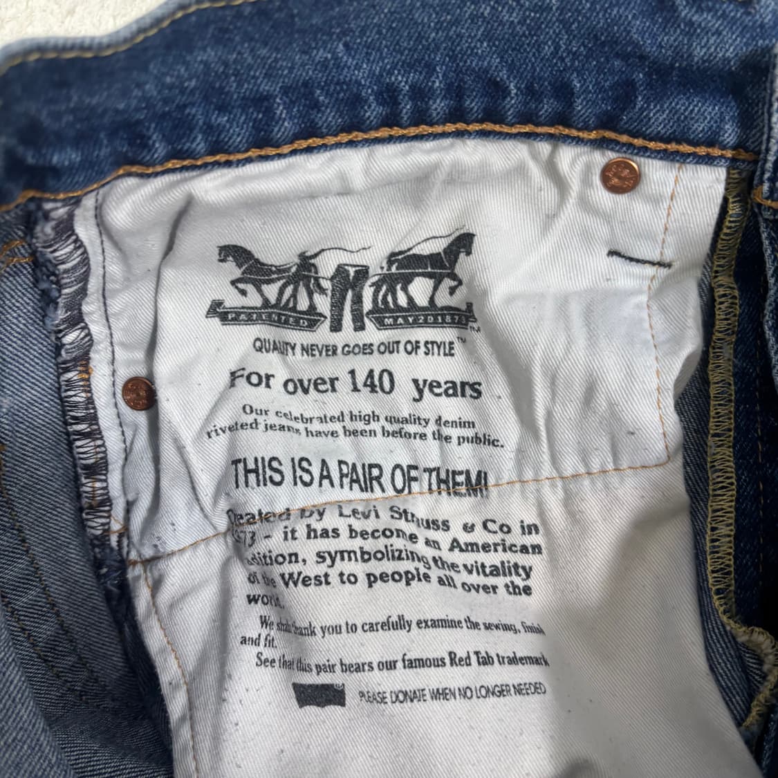 W82 리바이스 502 레귤러 테이퍼드 진 1210-2 상품이미지5