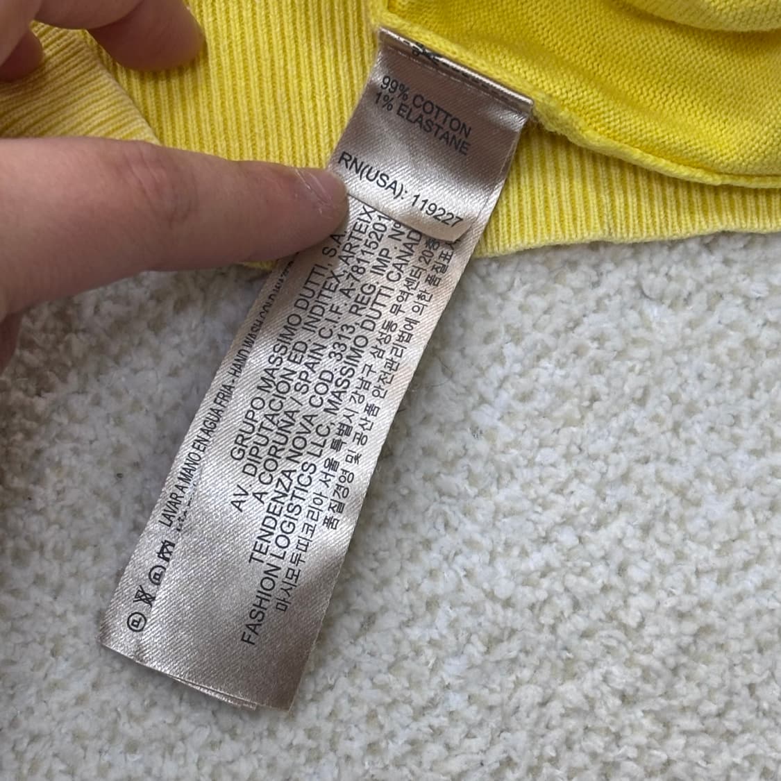 S 마시모두띠 브이넥 스웨터 0303E 상품이미지7