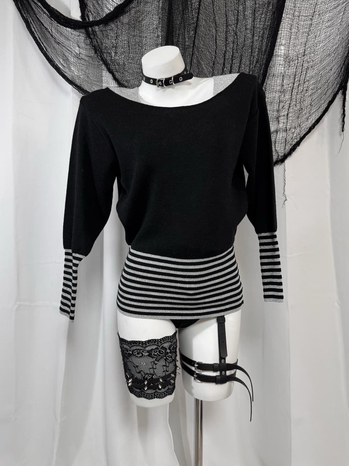 glitter stripe knit 상품이미지1