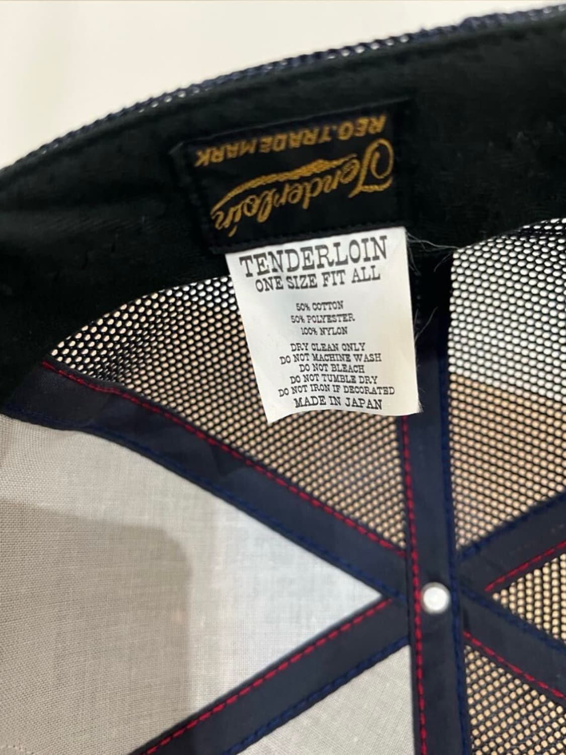 <신품급>TENDERLOIN텐더로인오리지널 본점 한정 트러커캡네이비 상품이미지6